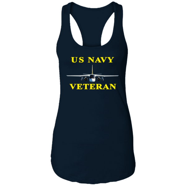 Navy Vet 3 Ladies' Ideal Racerback Tank