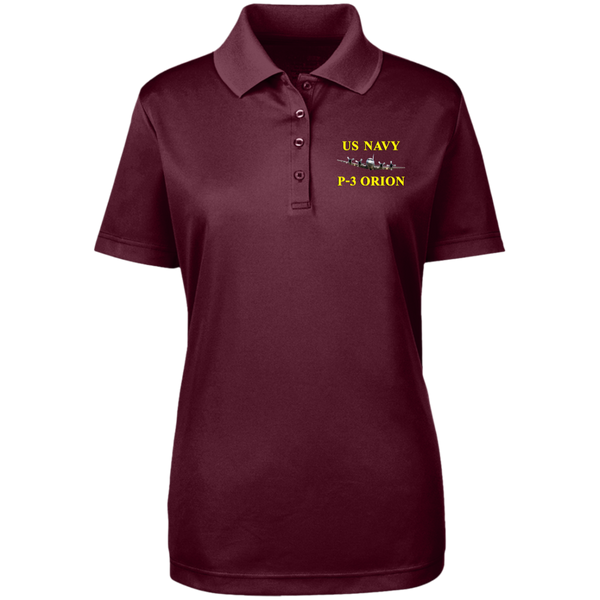 US Navy P-3 3 Core 365 Ladies' Origin Pique Polo