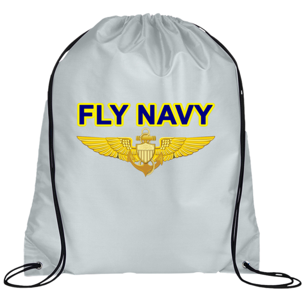 Fly Navy Aviator Drawstring Cinch Backpack