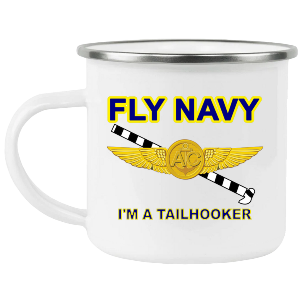 Fly Navy Tailhooker 2 Enamel Camping Mug