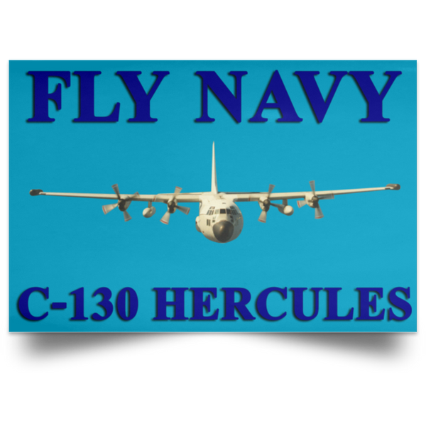 Fly Navy C-130 1 Poster - Landscape