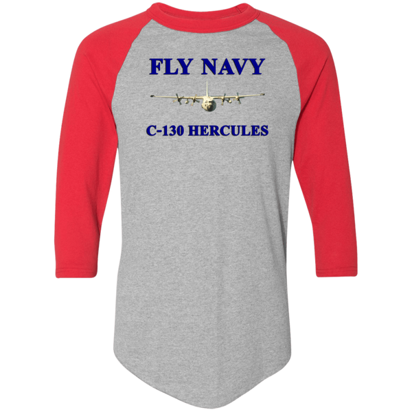 Fly Navy C-130 1 Colorblock Raglan Jersey