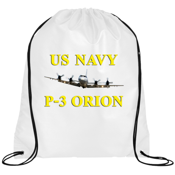 US Navy P-3 3 Drawstring Cinch Backpack