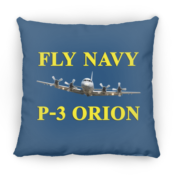 Fly Navy P-3 3 Pillow - Medium Square