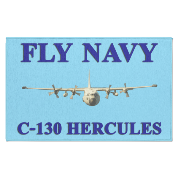 Fly Navy C-130 1 Indoor Doormat