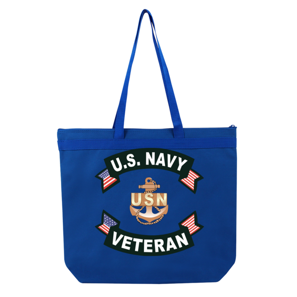 Navy Vet 1 Melody Large Tote