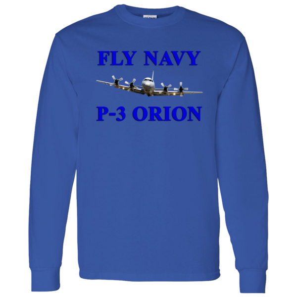 Fly Navy P-3 1 LS Cotton T-Shirt