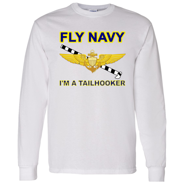 Fly Navy Tailhooker 1 LS Cotton T-Shirt