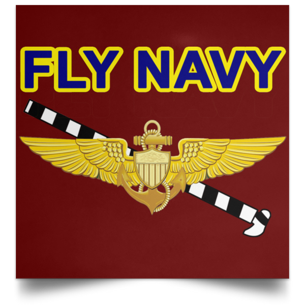 Fly Navy Tailhook 1 Poster - Square