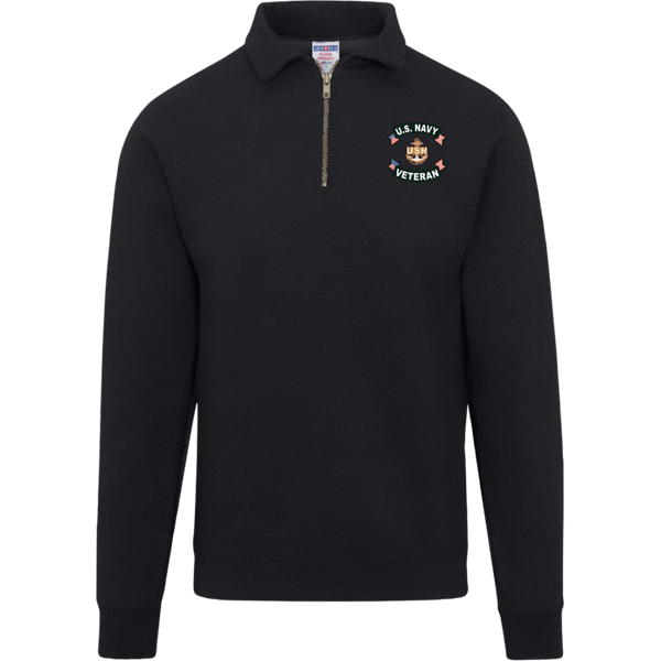 Navy Vet 1 Jerzees Fleece Quarter Zip Pullover