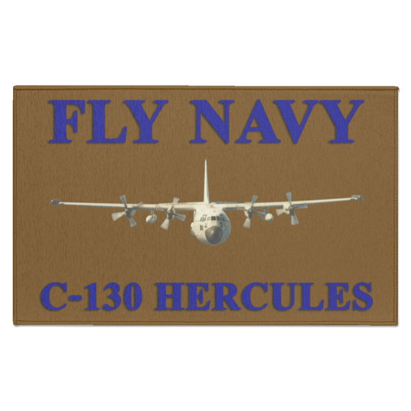 Fly Navy C-130 1 Indoor Doormat