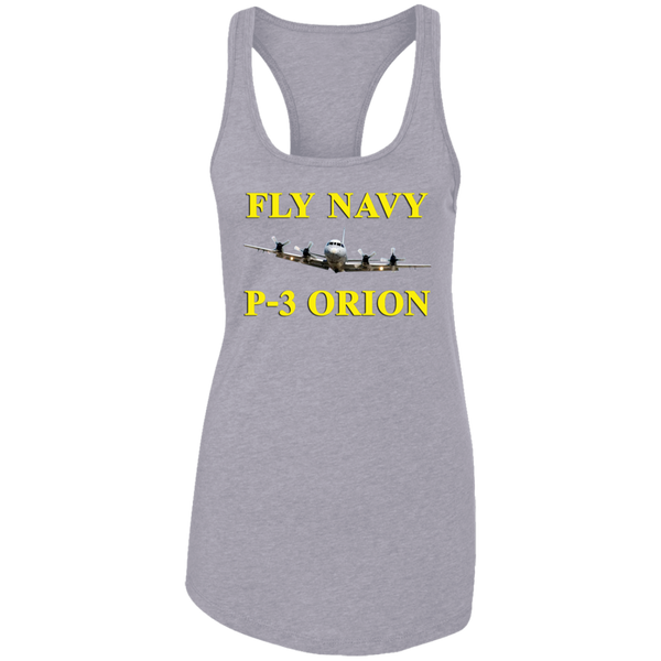 Fly Navy P-3 3 Ladies' Ideal Racerback Tank