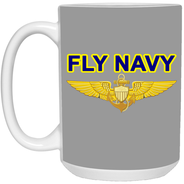 Fly Navy Aviator Mug - 15oz