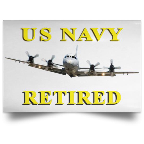 Navy Retired 1 Poster - Landscape