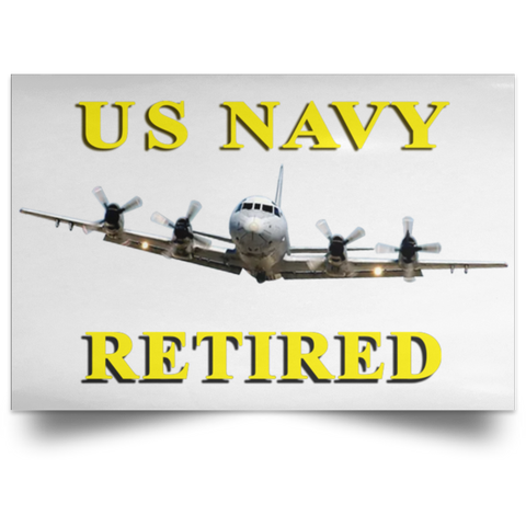 Navy Retired 1 Poster - Landscape