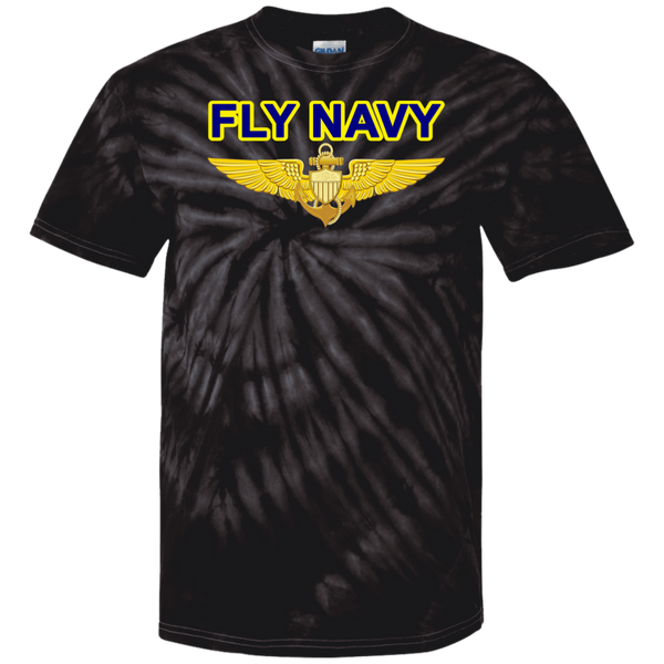 Fly Navy Aviator Cotton Tie Dye T-Shirt