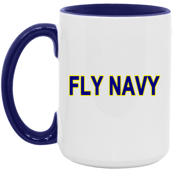 Fly Navy 2 Accent Mug - 15oz