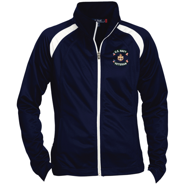 Navy Vet 1 Ladies' Raglan Sleeve Warmup Jacket