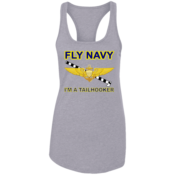 Fly Navy Tailhooker 1 Ladies' Ideal Racerback Tank