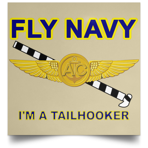 Fly Navy Tailhooker 2 Poster - Square