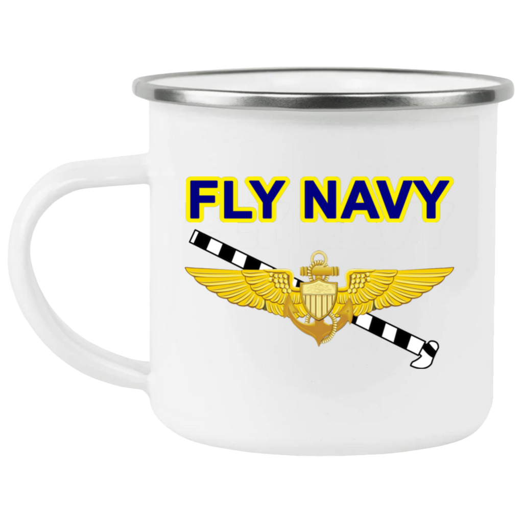 Fly Navy Tailhook 1 Enamel Camping Mug