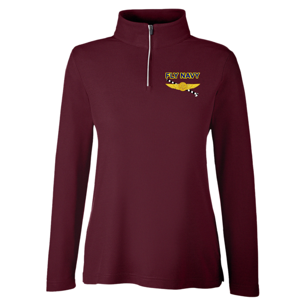 Fly Navy Tailhook 2 Core 365 Ladies' Fusion Quarter Zip