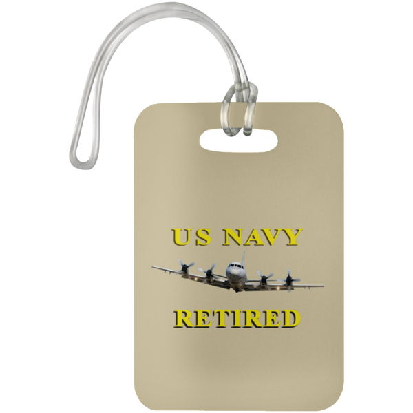 Navy Retired 1 Luggage Bag Tag