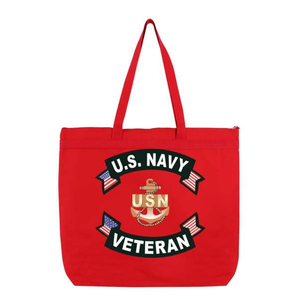 Navy Vet 1 Melody Large Tote