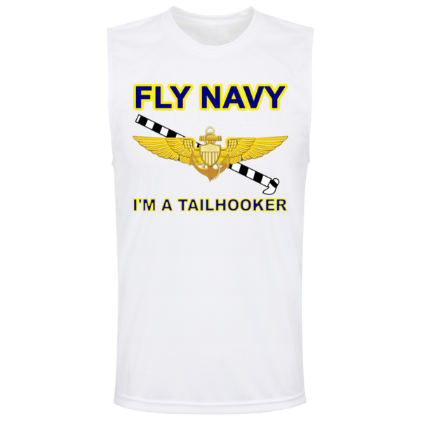 Fly Navy Tailhooker 1 Team 365 Muscle T-Shirt