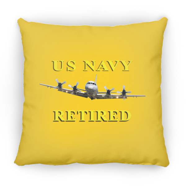 Navy Retired 1 Pillow - Small Square