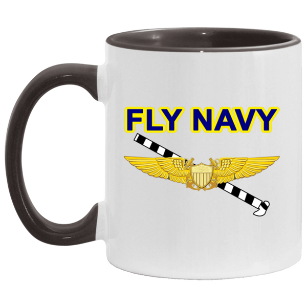 Fly Navy Tailhook 3 Accent Mug - 11oz