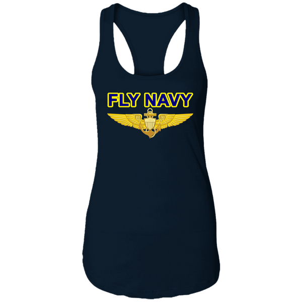 Fly Navy Aviator Ladies' Ideal Racerback Tank