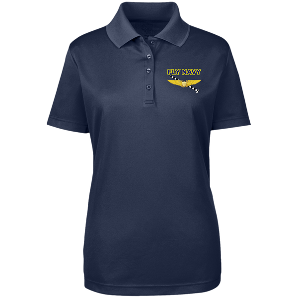 Fly Navy Tailhook 3 Core 365 Ladies' Origin Pique Polo