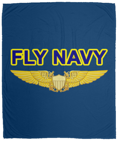 Fly Navy NFO Blanket - Cozy Plush Fleece 50x60