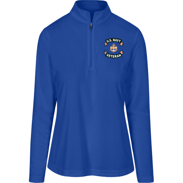 Navy Vet 1 Team 365 Ladies' Zone Quarter Zip