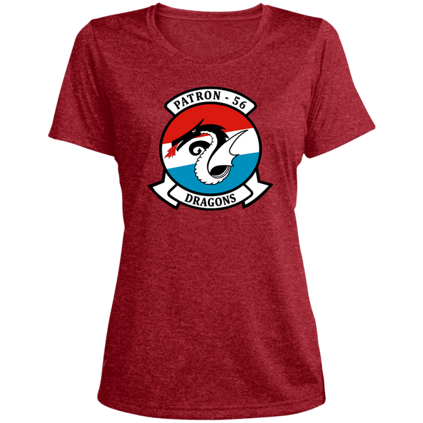 VP 56 1 Ladies' Heather Scoop Neck Performance Tee