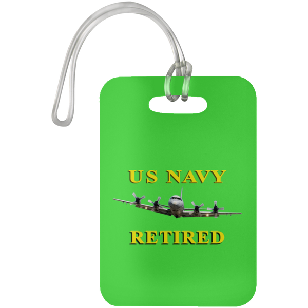 Navy Retired 1 Luggage Bag Tag