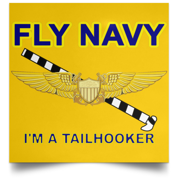 Fly Navy Tailhooker 3 Poster - Square