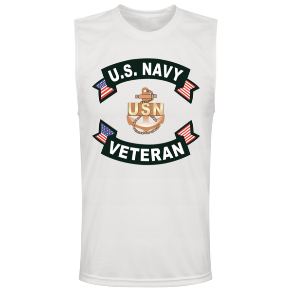 Navy Vet 1 Team 365 Muscle T-Shirt