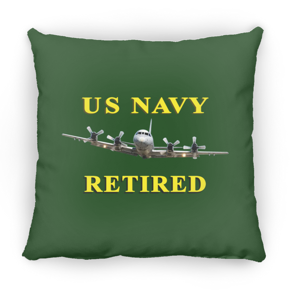 Navy Retired 1 Pillow - Large Square