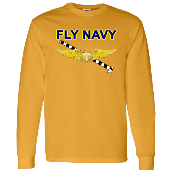 Fly Navy Tailhook 3 LS Cotton T-Shirt