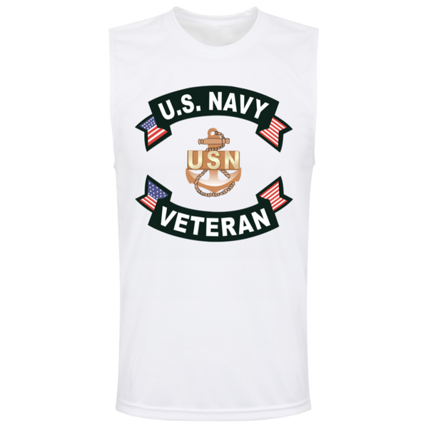 Navy Vet 1 Team 365 Muscle T-Shirt