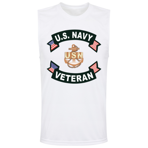 Navy Vet 1 Team 365 Muscle T-Shirt