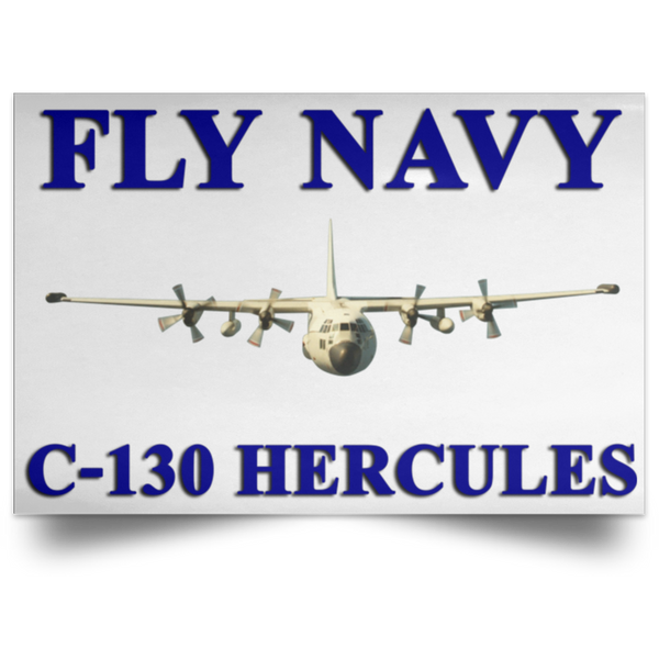 Fly Navy C-130 1 Poster - Landscape