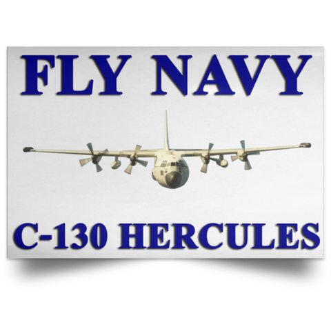 Fly Navy C-130 1 Poster - Landscape