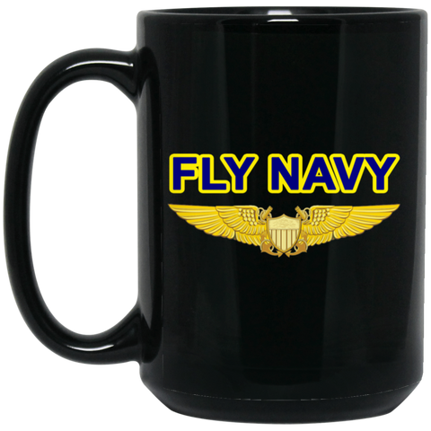 Fly Navy NFO Black Mug - 15oz