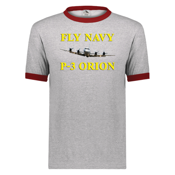 Fly Navy P-3 3 Unisex Ringer Tee