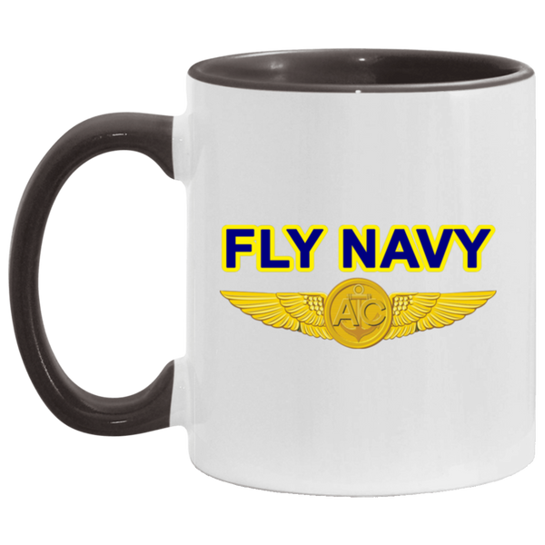 Fly Navy Aircrew Accent Mug - 11oz