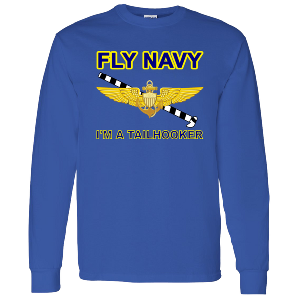 Fly Navy Tailhooker 1 LS Cotton T-Shirt