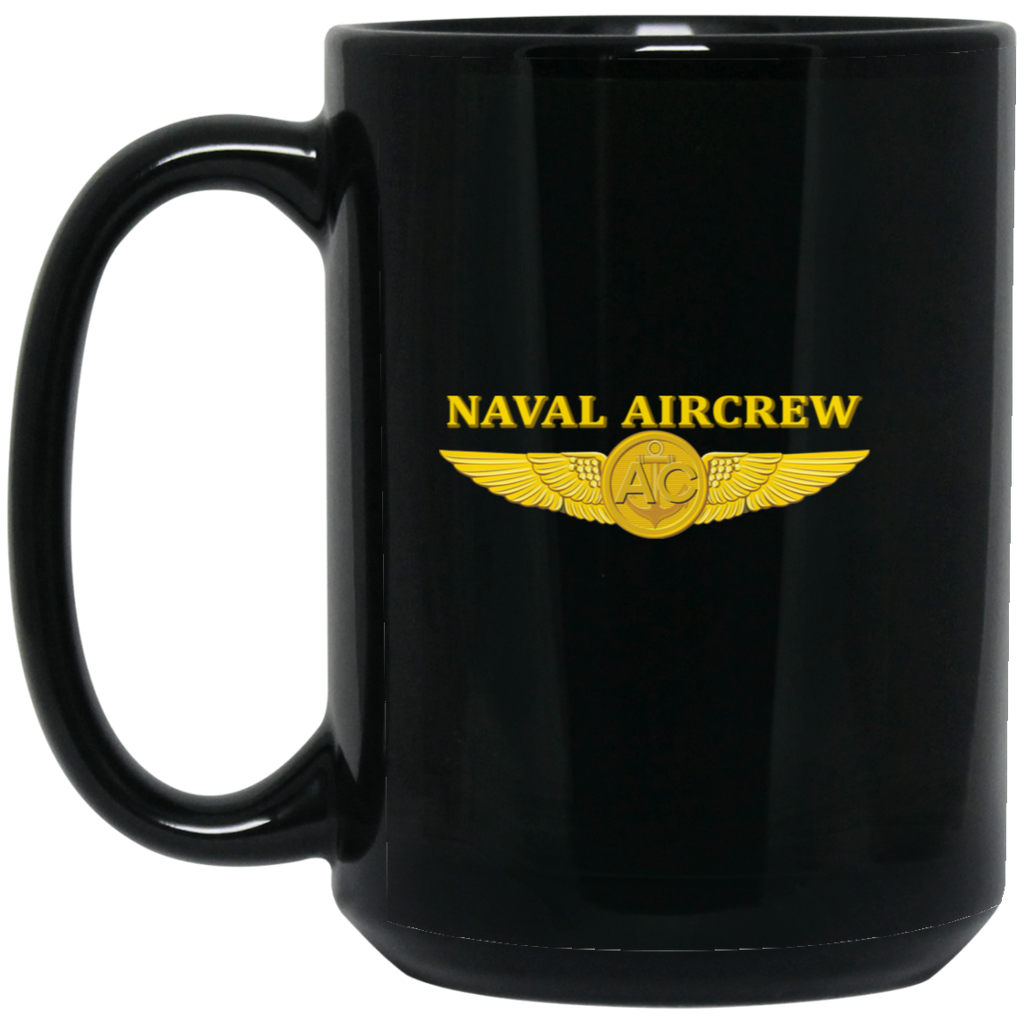 Aircrew 3 Black Mug - 15oz